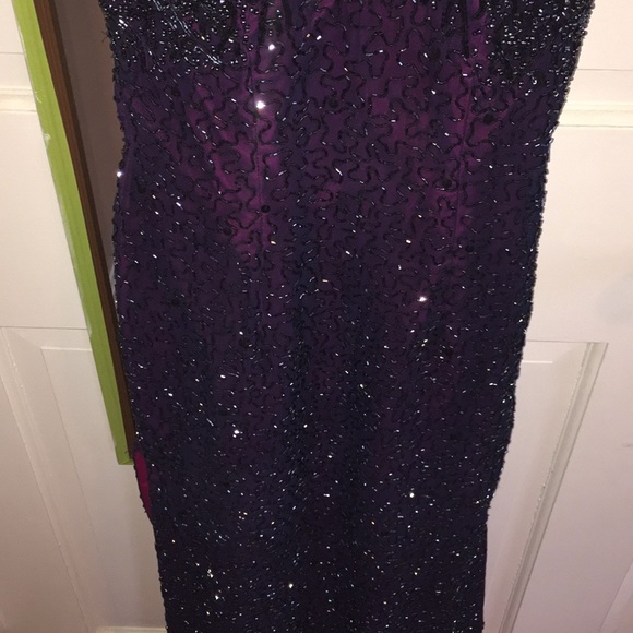 Stunning CACHE Formal Beaded Formal Prom Gown - Picture 5 of 8